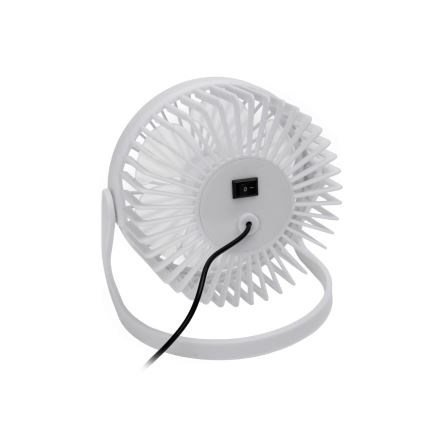 Stoni USB ventilator, prečnik 15 cm, beo