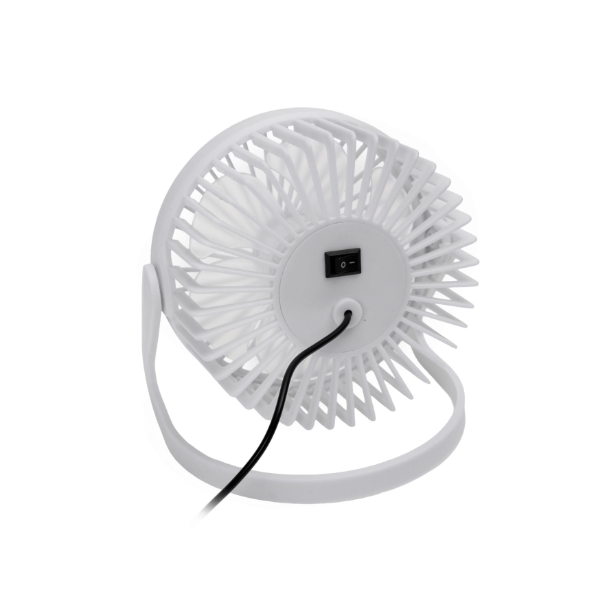 Stoni USB ventilator, prečnik 15 cm, beo