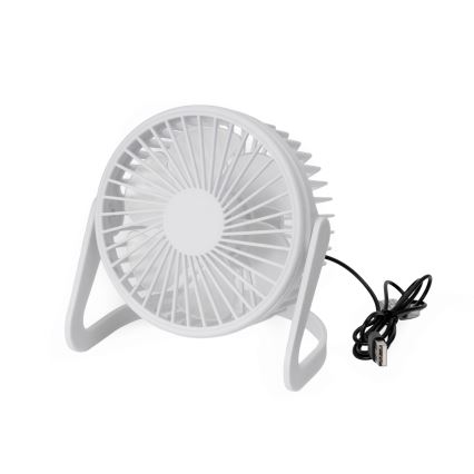 Stoni USB ventilator, prečnik 15 cm, beo