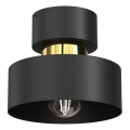 Stropna lampa MARTI 1xE27/15W/230V crna/zlatna
