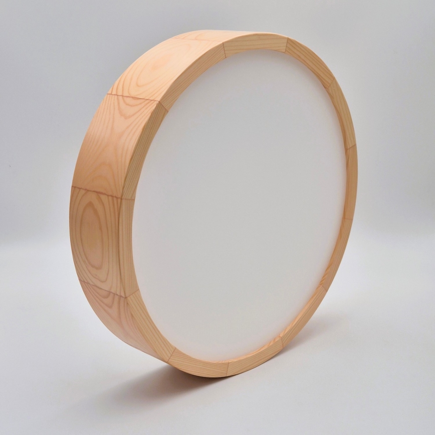 Stropna lampa NATURAL 2xE27/60W/230V prečnik 37 cm borovina