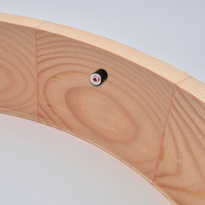 Stropna lampa NATURAL 2xE27/60W/230V prečnik 37 cm borovina