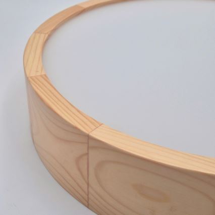 Stropna lampa NATURAL 2xE27/60W/230V prečnik 37 cm borovina