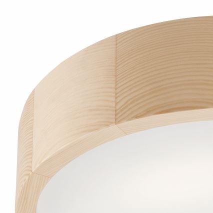 Stropna lampa NATURAL 2xE27/60W/230V prečnik 37 cm borovina