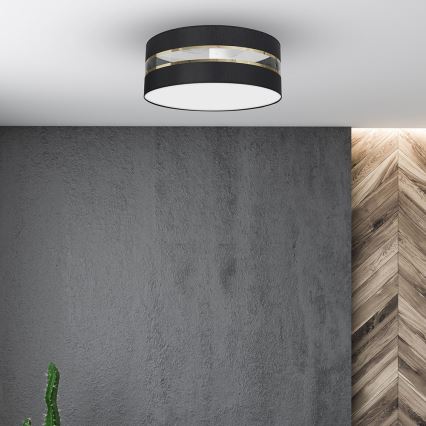 Stropna lampa ULTIMO 3xE27/60W/230V crna