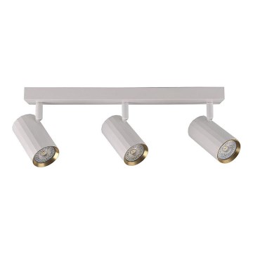 Stropna spot lampa NICEA 3xGU10/10W/230V bela