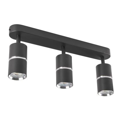 Stropna spot svetiljka BAMBOO 3xGU10/10W/230V crna