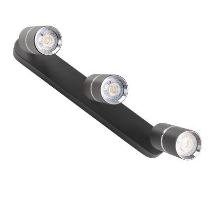 Stropna spot svetiljka BAMBOO 3xGU10/10W/230V crna