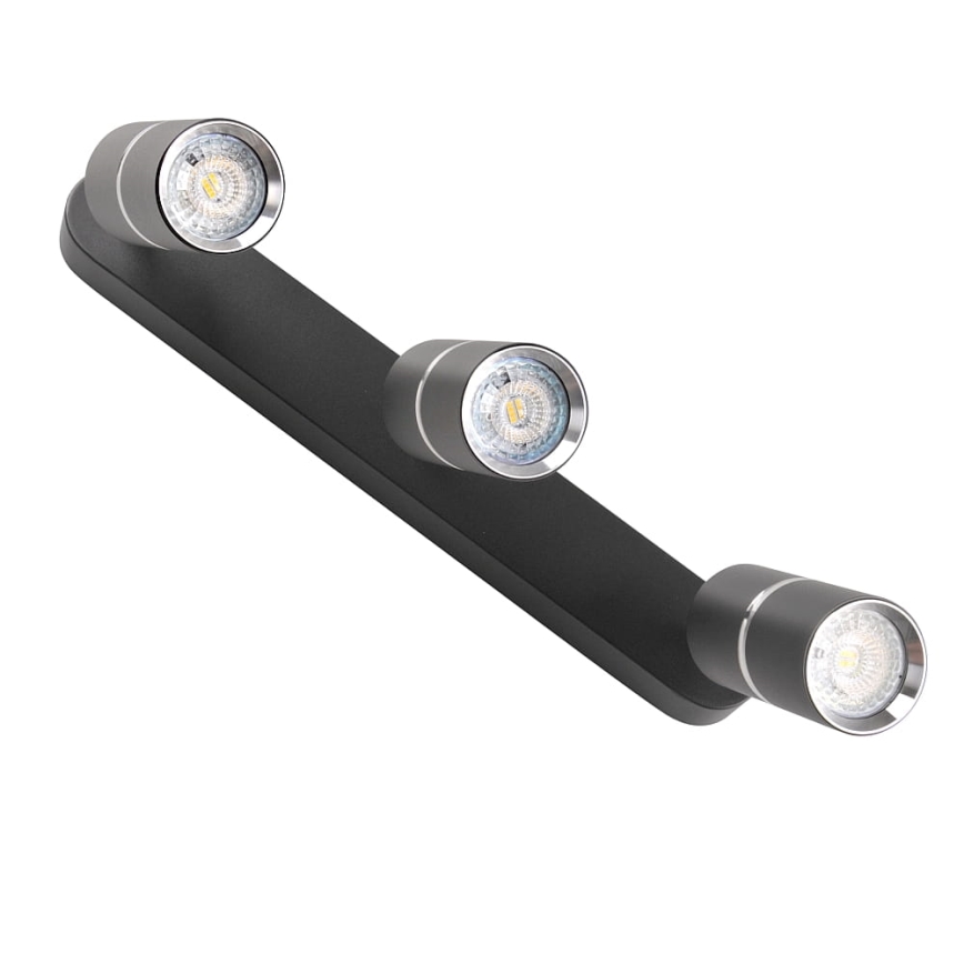 Stropna spot svetiljka BAMBOO 3xGU10/10W/230V crna
