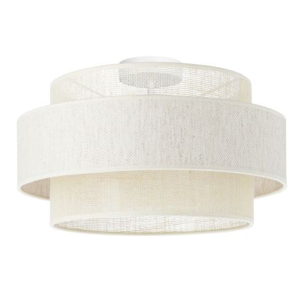 Stropna svetiljka BOHO 1xE27/60W/230V prečnika 40 cm krem/juta