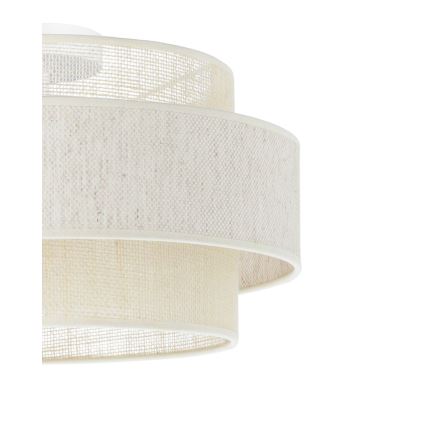 Stropna svetiljka BOHO 1xE27/60W/230V prečnika 40 cm krem/juta