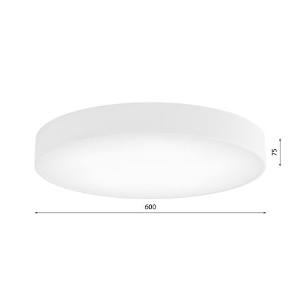 Stropna svetiljka CLEO 5xE27/24W/230V, prečnik 60 cm, belo