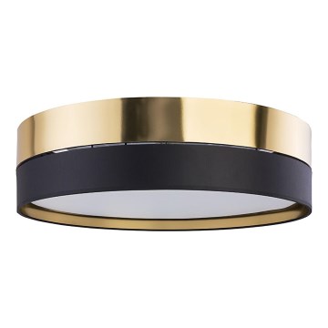Stropna svetiljka HILTON 4xE27/15W/230V, prečnik 60 cm, mesing/crna