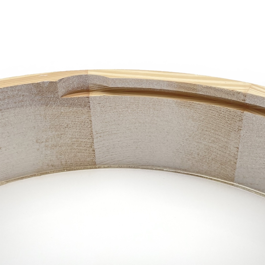 Stropna svetiljka NATURAL 3xE27/15W/230V prečnik 37,5 cm borovina/bela