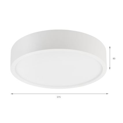 Stropna svetiljka NATURAL 3xE27/15W/230V prečnik 37,5 cm borovina/bela