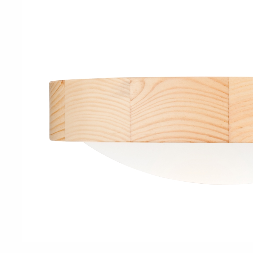 Stropna svetiljka NATURAL SLIM 1xE27/60W/230V prečnik 27 cm borovina
