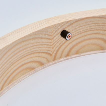 Stropna svetiljka NATURAL SLIM 1xE27/60W/230V prečnik 27 cm borovina