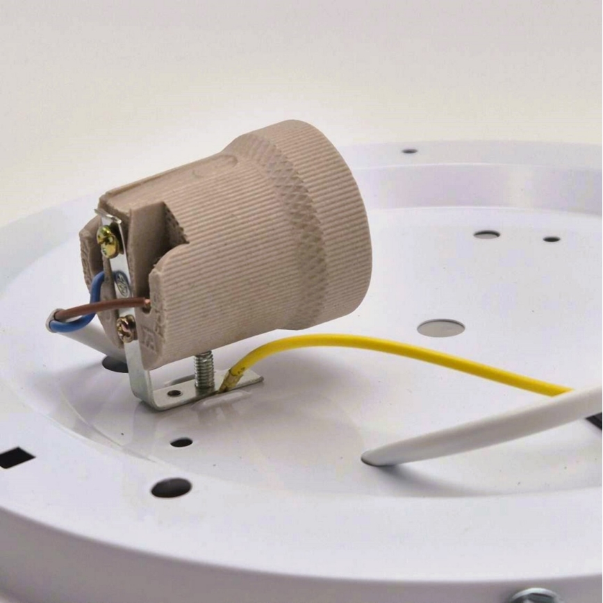 Stropna svetiljka NATURAL SLIM 1xE27/60W/230V prečnik 27 cm borovina