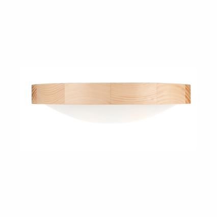 Stropna svetiljka NATURAL SLIM 2xE27/60W/230V, prečnika 37 cm, u dekoru borovine