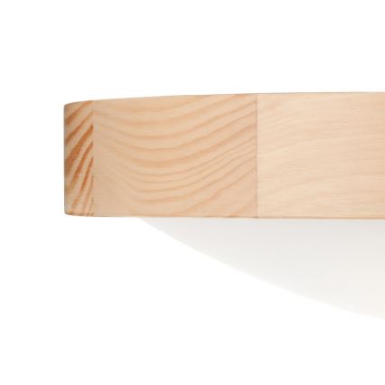 Stropna svetiljka NATURAL SLIM 2xE27/60W/230V, prečnika 37 cm, u dekoru borovine