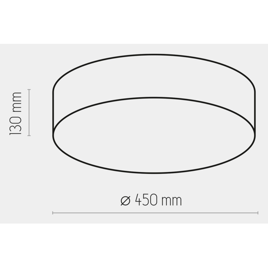 Stropna svetiljka RONDO 4xE27/15W/230V, prečnik 45 cm, bež