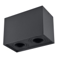 Stropni spot HADAR Q2 2xGU10/10W/230V crni
