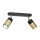 Stropno spot svetlo NEST 2xGU10/8W/230V crna/mesing