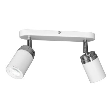 Stropno spot svetlo RENO 2xGU10/8W/230V belo/sjajni hrom