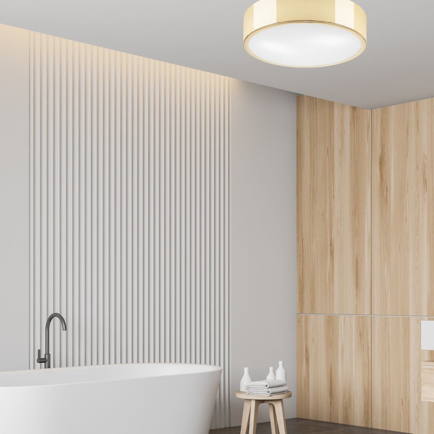 Stropno svetlo DANTE 2xE27/60W/230V pr. 36 cm zlatna