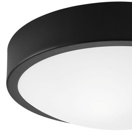 Stropno svetlo JONAS 1xE27/60W/230V prečnik 26 cm crna