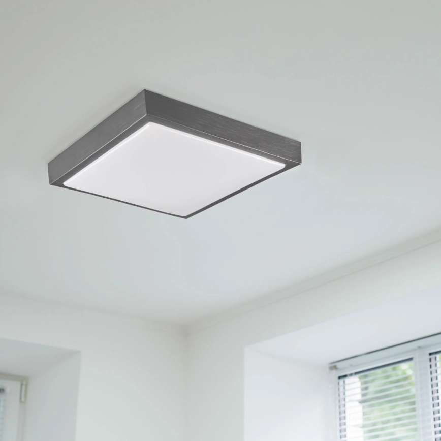 Stropno svetlo KAZIMIERZ 2xE27/20W/230V 29,5x29,5 cm crno
