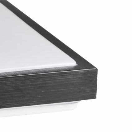 Stropno svetlo KAZIMIERZ 2xE27/20W/230V 29,5x29,5 cm crno