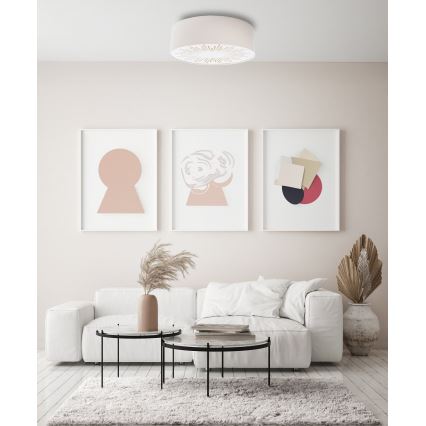 Stropno svetlo RAYS 2xE27/60W/230V, prečnik 60 cm, belo