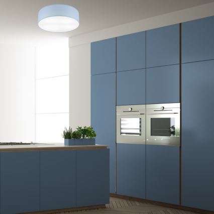 Stropno svetlo SIRJA PASTEL DOUBLE 4xE27/15W/230V Ø 45 cm plavo