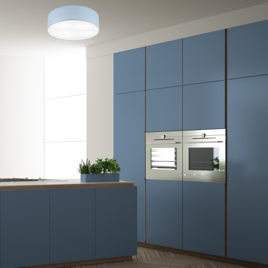 Stropno svetlo SIRJA PASTEL DOUBLE 4xE27/15W/230V Ø 45 cm plavo