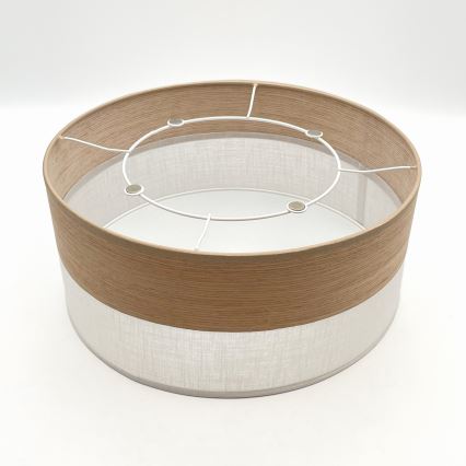 Stropno svetlo SIRJA WOOD 1xE27/15W/230V prečnik 35 cm bela/hrast