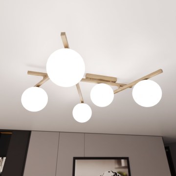 Stropno svetlo SMART 5xE14/10W/230V bež/belo