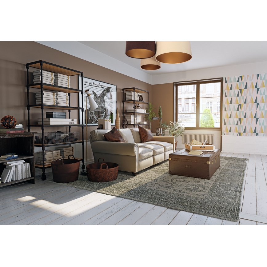 Stropno svetlo SPACE 3xE27/60W/230V krem/smeđa/bež