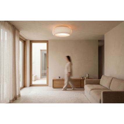 Stropno svetlo STRIPES 2xE27/40W/230V prečnik 55 cm bela/roza
