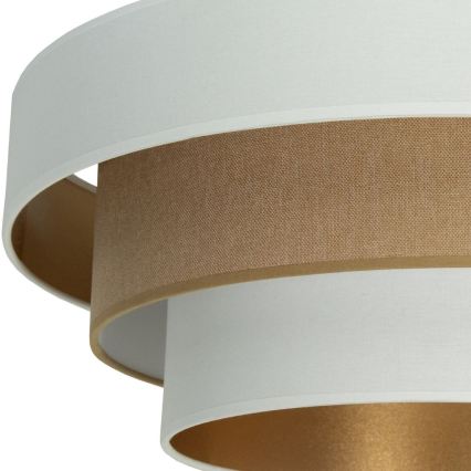 Stropno svetlo WENTA 1xE27/60W/230V, prečnik 50 cm, belo/smeđe