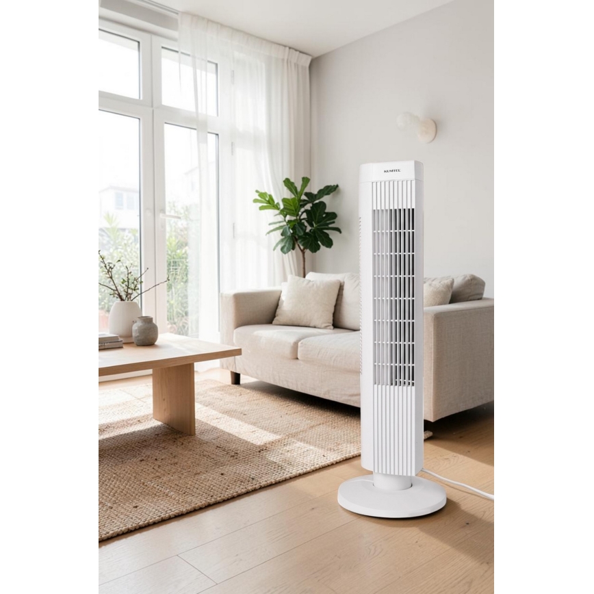Stubasti ventilator 50W/230V 74,5 cm beli