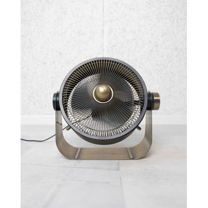 Stylies - Podni ventilator CASTOR 40W/230V crni