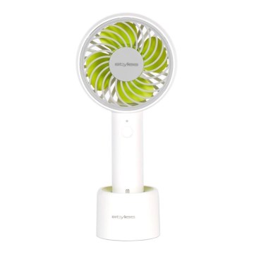 Stylies - Punjivi ručni ventilator LACERTA 4W/5V 2500 mAh beli
