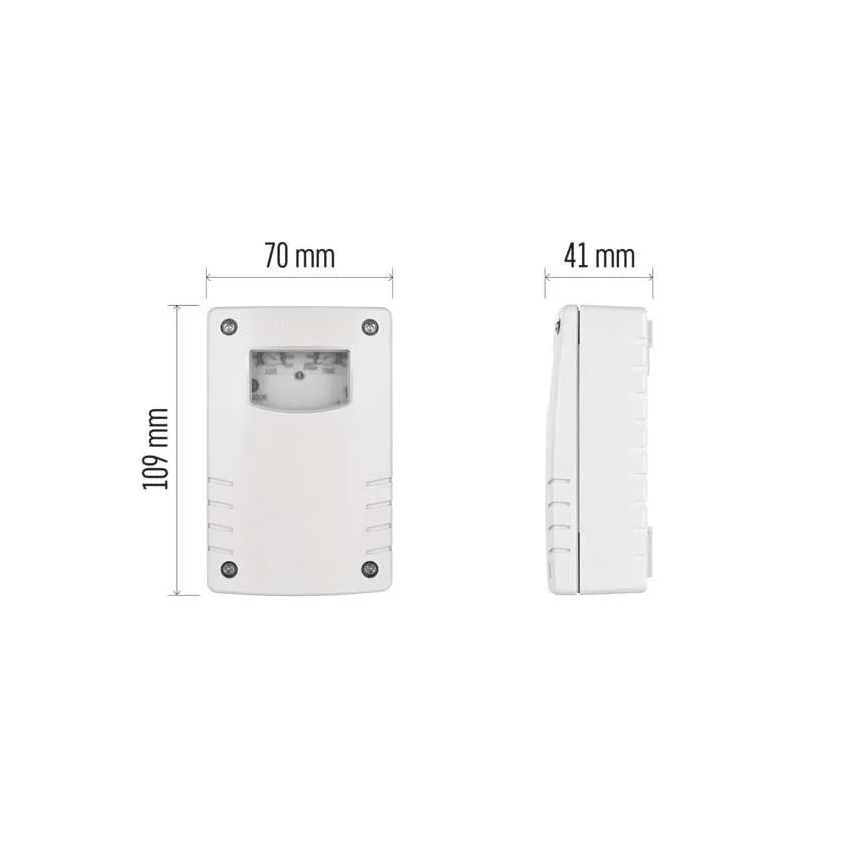 Sumrakni prekidač 1800W/230V IP65 bela