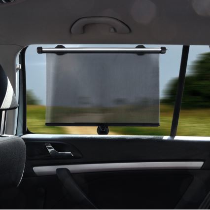 Sunčana roletna sa ventuzama i aretacijom, 42 cm, 2 kom, siva