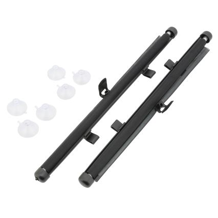 Sunčana roletna sa ventuzama i aretacijom, 42 cm, 2 kom, siva