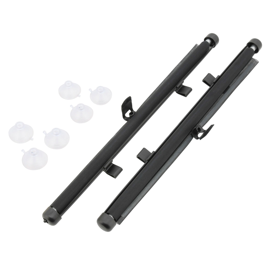 Sunčana roletna sa ventuzama i aretacijom, 42 cm, 2 kom, siva