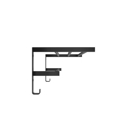 Sušač peškira za kupatilski radijator HF SHEFFIELD 52x25,6 cm crni