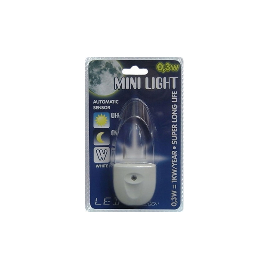 Svetiljka za utičnicu MINI-LIGHT (belo svetlo)