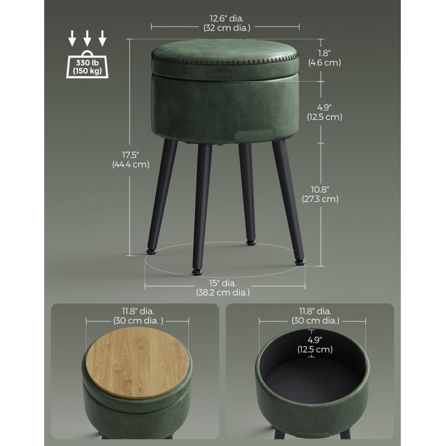 Tabure CORE, zelene boje